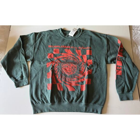 NWT Buckle Sublime 40 oz. To Freedom Jade Sweatshirt - Picture 1 of 7